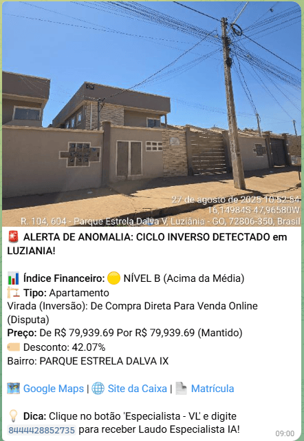 Alerta Ciclo Inverso